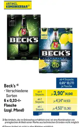 METRO Beck's Angebot