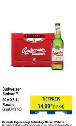 METRO Budweiser Budvar Angebot