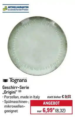 METRO Tognana Geschirr-Serie „Origini“ 10) Angebot