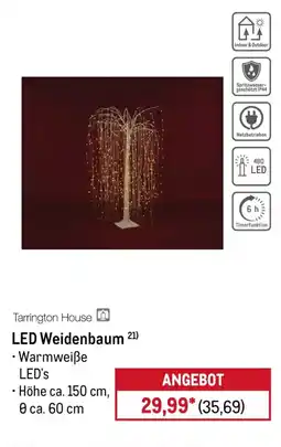 METRO Tarrington House LED Weidenbaum Angebot