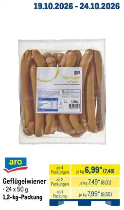 METRO aro Geflügelwiener Angebot