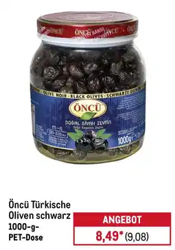 METRO Öncü Türkische Oliven schwarz Angebot