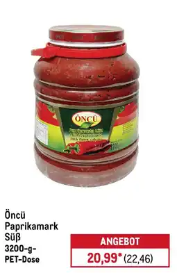 METRO Öncü Paprikamark Süß Angebot