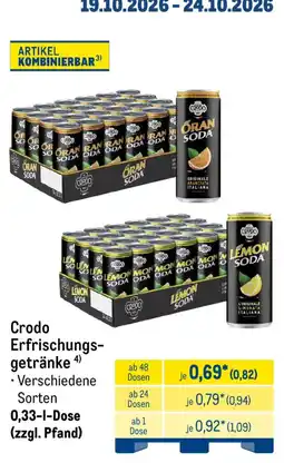 METRO Crodo Erfrischungsgetränke Angebot