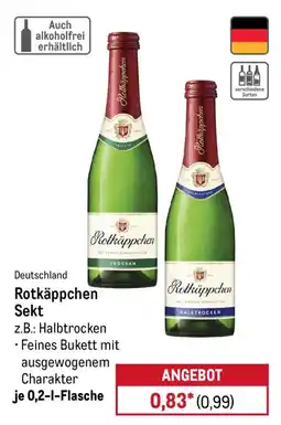 METRO Rotkäppchen Sekt Angebot