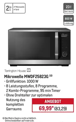 METRO Tarrington House Mikrowelle MWDF25823G Angebot