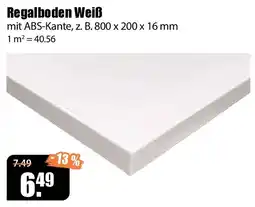 V Baumarkt Regalboden Weiß Angebot