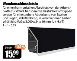 V Baumarkt Wandanschlussleiste Angebot