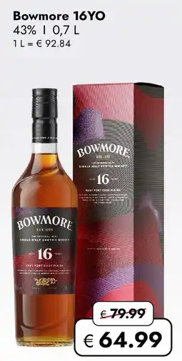 Travel Free Bowmore 16YO Angebot