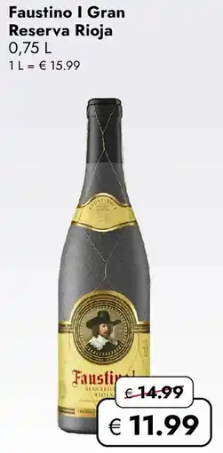 Travel Free Faustino I Gran Reserva Rioja Angebot