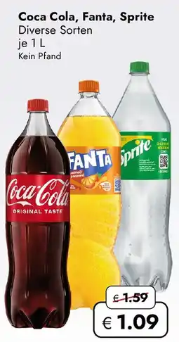 Travel Free Coca Cola, Fanta, Sprite Angebot