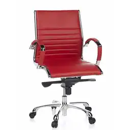 Netto Marken-Discount hjh OFFICE Profi Chefsessel PARMA 10 Leder mit Armlehnen Angebot