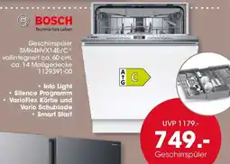 Möbel Martin BOSCH Geschirrspüler Angebot