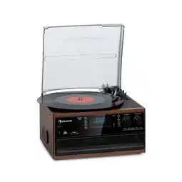 Netto Marken-Discount Oakland DAB Retro-Stereoanlage DAB+/FM BT-Funktion Vinyl CD Kassette Angebot