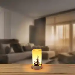 NKD LED-Echtwachskerze mit Timerfunktion, Ø ca. 8 cm, Höhe ca. 15 cm Angebot