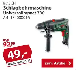 Sonderpreis Baumarkt BOSCH Schlagbohrmaschine UniversalImpact 730 Angebot