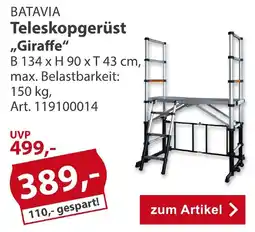 Sonderpreis Baumarkt BATAVIA Teleskopgerüst „Giraffe“ Angebot