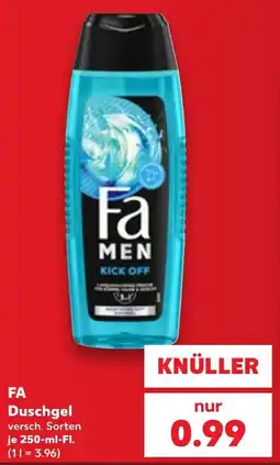 Kaufland Fa MEN Duschgel Angebot