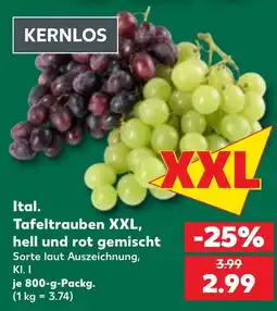 Kaufland Ital. Tafeltrauben XXL Angebot