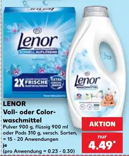 Kaufland Lenor Voll- oder Colorwaschmittel Angebot