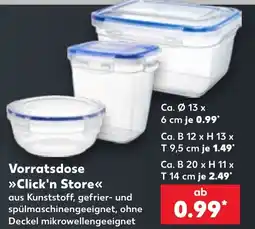 Kaufland Vorratsdose »Click'n Store« Angebot