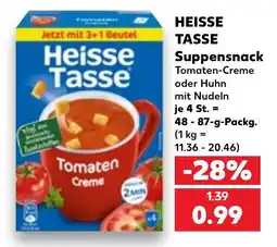 Kaufland Heisse Tasse Suppensnack Tomaten-Creme Angebot