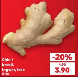 Kaufland Chin./brasil. Ingwer, lose Angebot