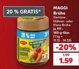 Kaufland MAGGI Brühe Gemüse- Angebot