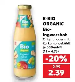 Kaufland K-BIO ORGANIC Bio-Ingwershot Angebot