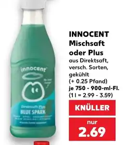 Kaufland INNOCENT Mischsaft oder Plus Angebot