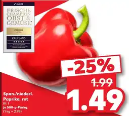 Kaufland Paprika, rot Angebot