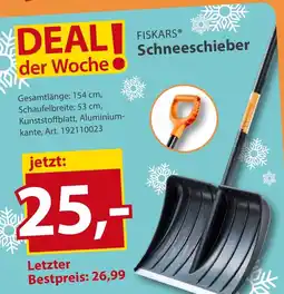 Sonderpreis Baumarkt FISKARS Schneeschieber Angebot