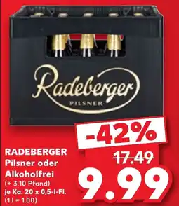 Kaufland RADEBERGER Pilsner oder Alkoholfrei Angebot