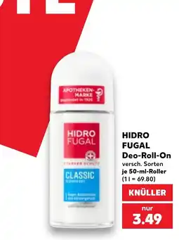 Kaufland HIDRO FUGAL Deo-Roll-On Classic Angebot