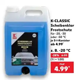 Kaufland K-CLASSIC Scheibenklar Frostschutz Angebot