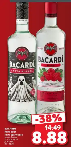 Kaufland BACARDI Rum oder Rum-Spirituose Angebot