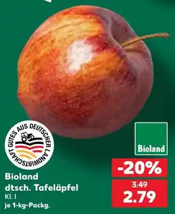 Kaufland Bioland dtsch. Tafeläpfel Angebot