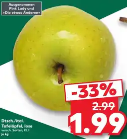 Kaufland Dtsch./ital. Tafeläpfel, lose Angebot