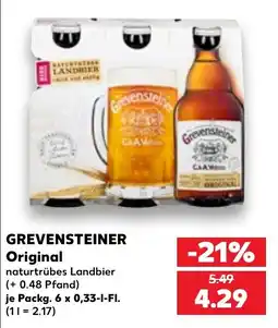 Kaufland GREVENSTEINER Original Angebot