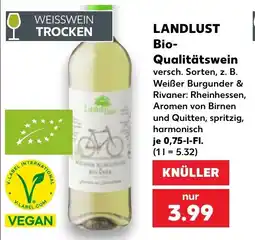 Kaufland LANDLUST Bio-Qualitätswein Angebot