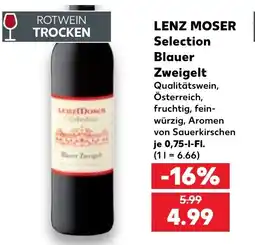 Kaufland LENZ MOSER Selection Blauer Zweigelt Angebot