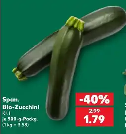 Kaufland Span. Bio-Zucchini Angebot