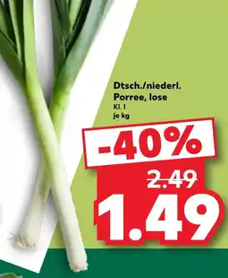 Kaufland Dtsch./niederl. Porree, lose Angebot