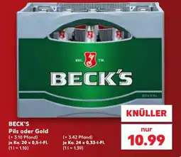 Kaufland BECK'S Pils oder Gold Angebot