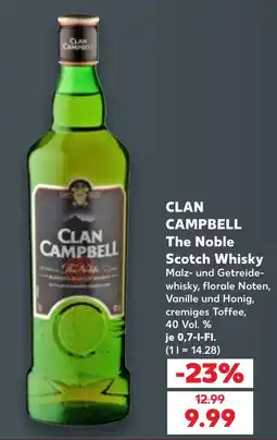 Kaufland CLAN CAMPBELL The Noble Scotch Whisky Angebot