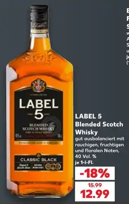 Kaufland LABEL 5 Blended Scotch Whisky Angebot