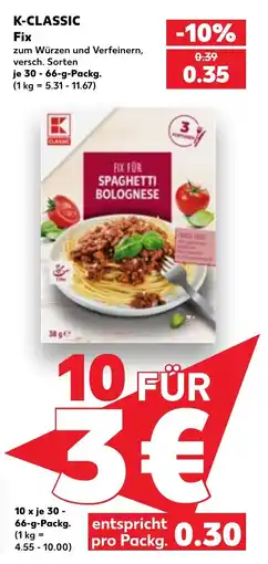 Kaufland K-CLASSIC Fix Angebot