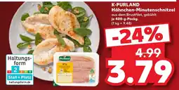 Kaufland K-PURLAND Hähnchen-Minutenschnitzel Angebot