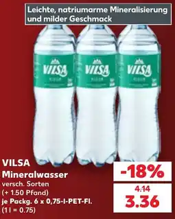Kaufland VILSA Mineralwasser Angebot