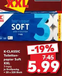 Kaufland K-CLASSIC Toilettenpapier Soft XXL Angebot